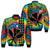 (Custom Personalised) Hawaii Rainbow Tie Dye Bomber Jacket Flowers Polynesian Hawaiian Tribal LT13 - Wonder Print Shop