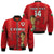 (Custom Text And Number) Wales Football Bomber Jacket Cymru Champions World Cup 2022 - Wonder Print Shop