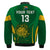 (Custom Text and Number) South Africa Cricket Bomber Jacket Proteas Champion LT13 - Wonder Print Shop