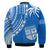 Fiji Rugby Sevens Bomber Jacket Fijian 7s Tapa Polynesian Blue Ver.01 LT13 - Wonder Print Shop