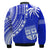 Fiji Rugby Sevens Bomber Jacket Fijian 7s Tapa Polynesian Blue Ver.02 LT13 - Wonder Print Shop