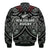 New Zealand Silver Fern Rugby Bomber Jacket All Black NZ Maori Pattern LT13 - Wonder Print Shop