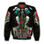 Mexico Bomber Jacket Floral Skull Dia De Los Muertos - Wonder Print Shop