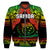 Custom Text And Number Samoa Rugby Bomber Jacket Teuila Torch Ginger Gradient Style - Wonder Print Shop