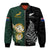 Custom Text and Number South Africa Protea and New Zealand Fern Bomber Jacket Rugby Go Springboks vs All Black LT13 - Wonder Print Shop