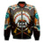 The First Americans Bomber Jacket Indian Headdress With Skull LT13 - Wonder Print Shop