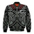 New Zealand Silver Fern Rugby Bomber Jacket All Black NZ Maori Pattern LT13 - Wonder Print Shop