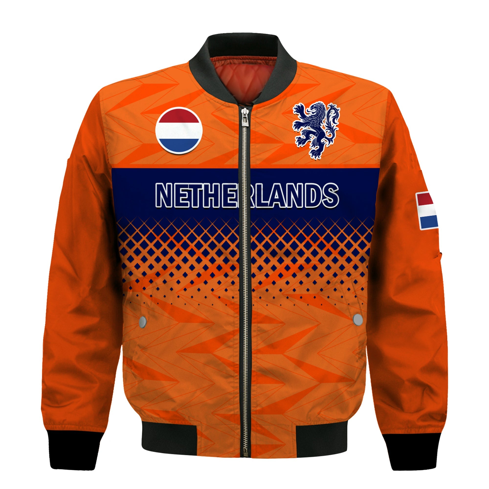 Netherlands Football Bomber Jacket Holland World Cup 2022 - Wonder Print Shop