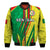 (Custom Text And Number) Senegal Football Bomber Jacket Allez Les Lions Sporty Style - Wonder Print Shop