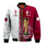 (Custom Text And Number) Qatar Football Bomber Jacket Annabi Champions Proud WC 2022 - Wonder Print Shop