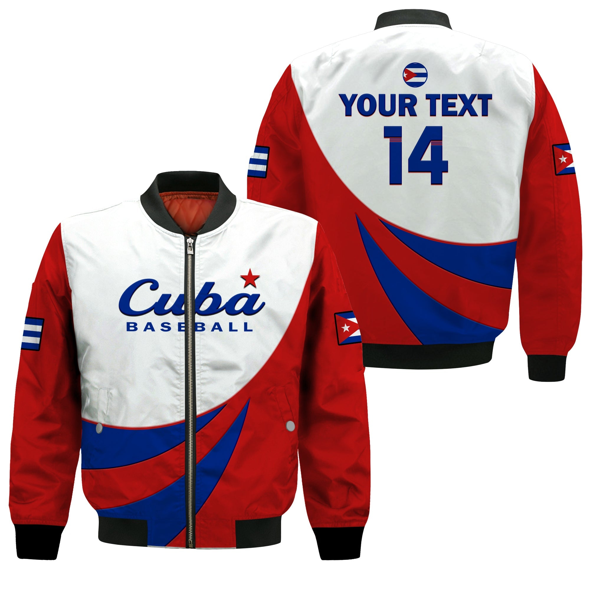 custom-text-and-number-cuba-2023-bomber-jacket-baseball-classic