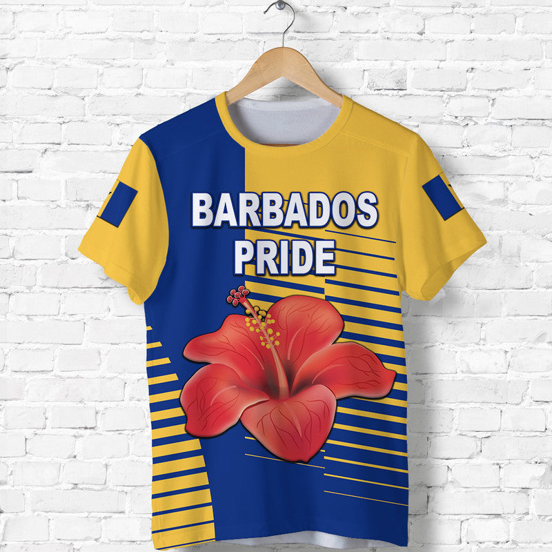 Custom Barbados Cricket Pride T Shirt Simple Style LT8 - Wonder Print Shop