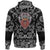 Viking Hoodie Barbarian Head With Cross Axe with Bandana Paisley Style RLT12 - Wonder Print Shop