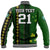 (Custom Personalised) Ireland Celtic Knot Rugby Baseball Jacket Irish Gold and Green Pattern LT9 - Wonder Print Shop