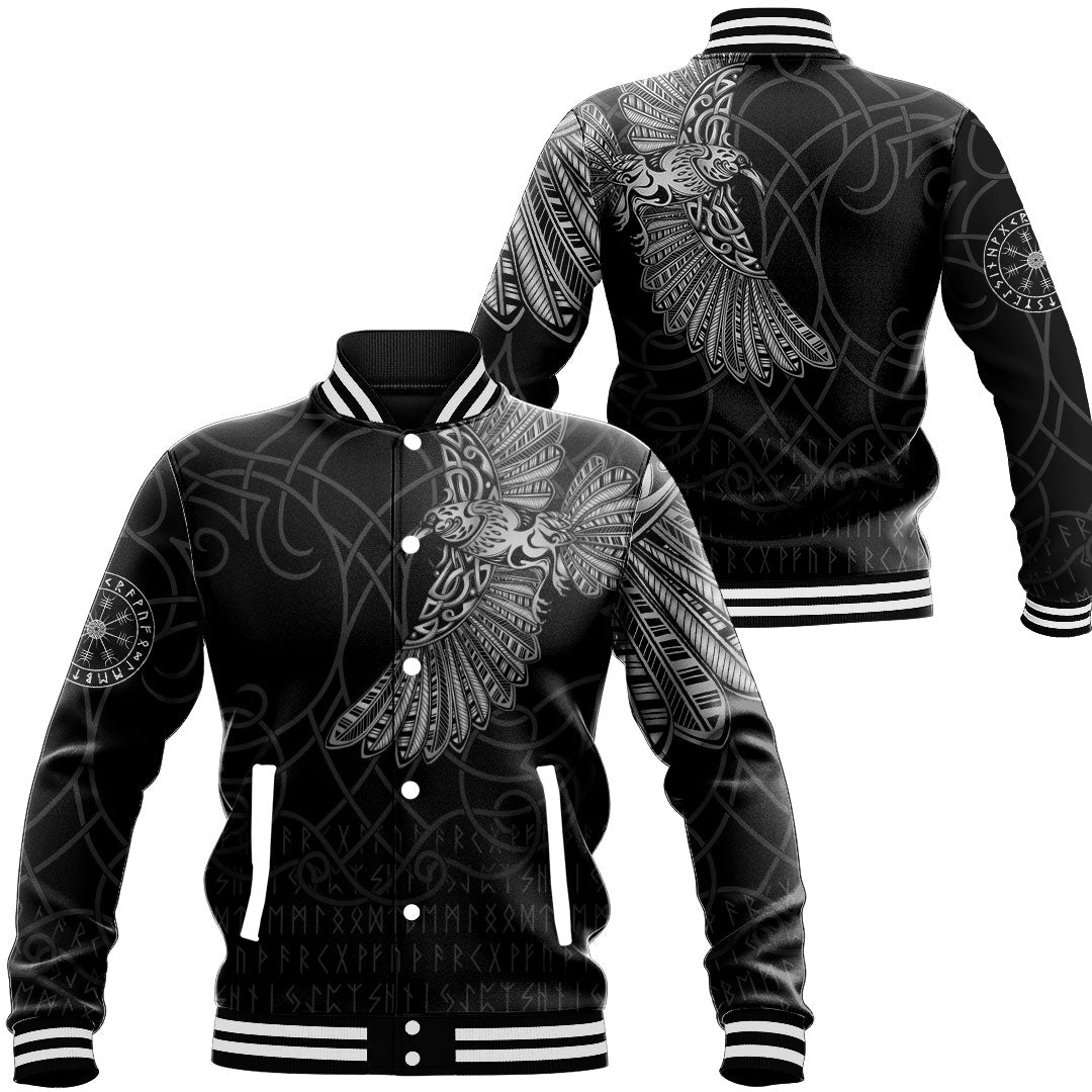 Viking Clothing Viking Odins Raven Tattoo Baseball Jackets RLT12 - Wonder Print Shop