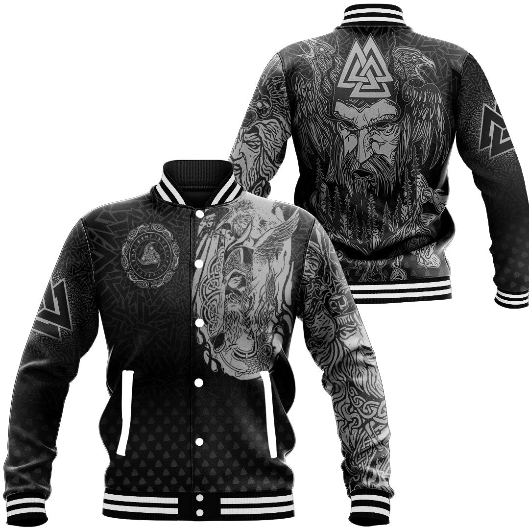 Viking Clothing Viking Odin Raven Tattoo Style Special Version Baseball Jackets RLT12 - Wonder Print Shop