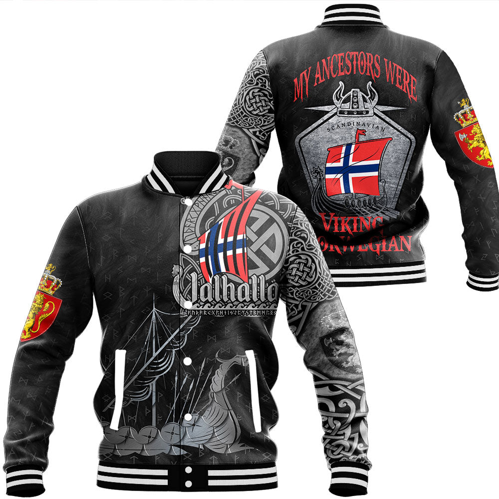 Viking Clothing Viking Norway Drakkar Baseball Jacket RLT12 - Wonder Print Shop