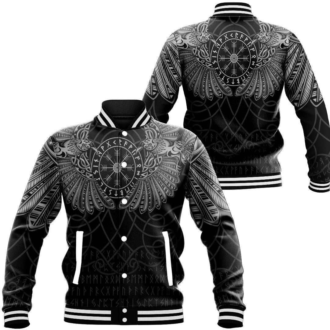 Viking Clothing Viking Odin's Celtic Two Ravens Special Version Baseball Jackets RLT12 - Wonder Print Shop