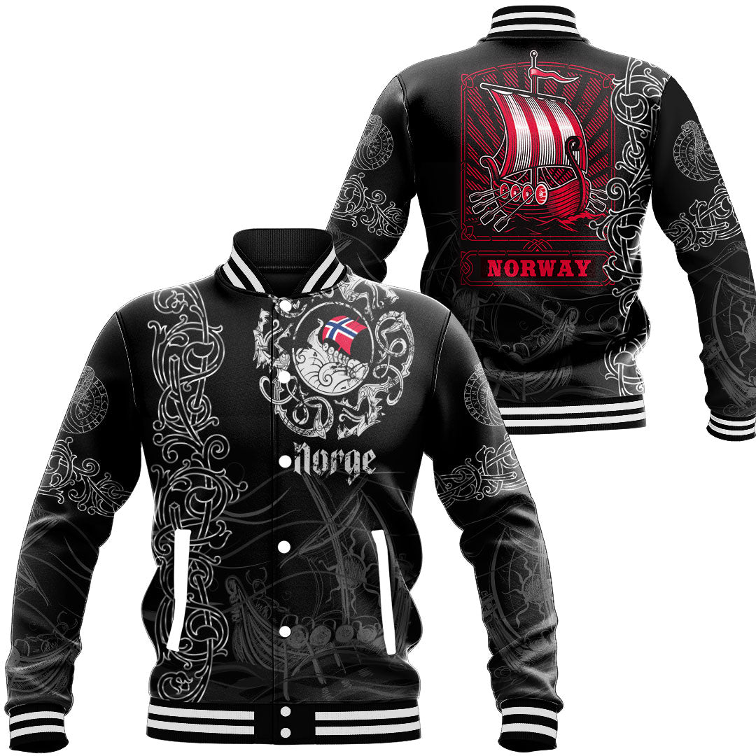 Viking Clothing Viking Drakkar Norway Warship Baseball Jackets RLT12 - Wonder Print Shop