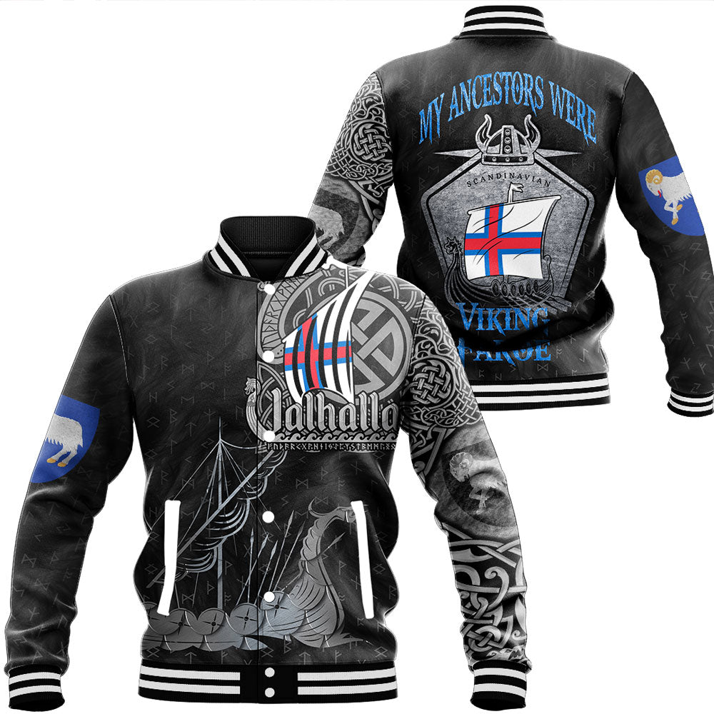 Viking Faroe Islands Drakkar Baseball Jacket RLT12 - Wonder Print Shop