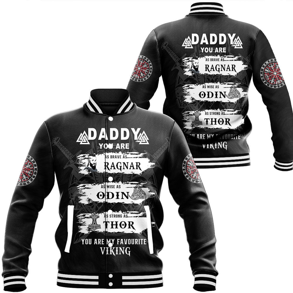 Viking Clothing Viking Daddy Baseball Jacket RLT12 - Wonder Print Shop