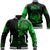 Viking Clothing Viking Fenrir Norse 3D Green Baseball Jacket RLT12 - Wonder Print Shop