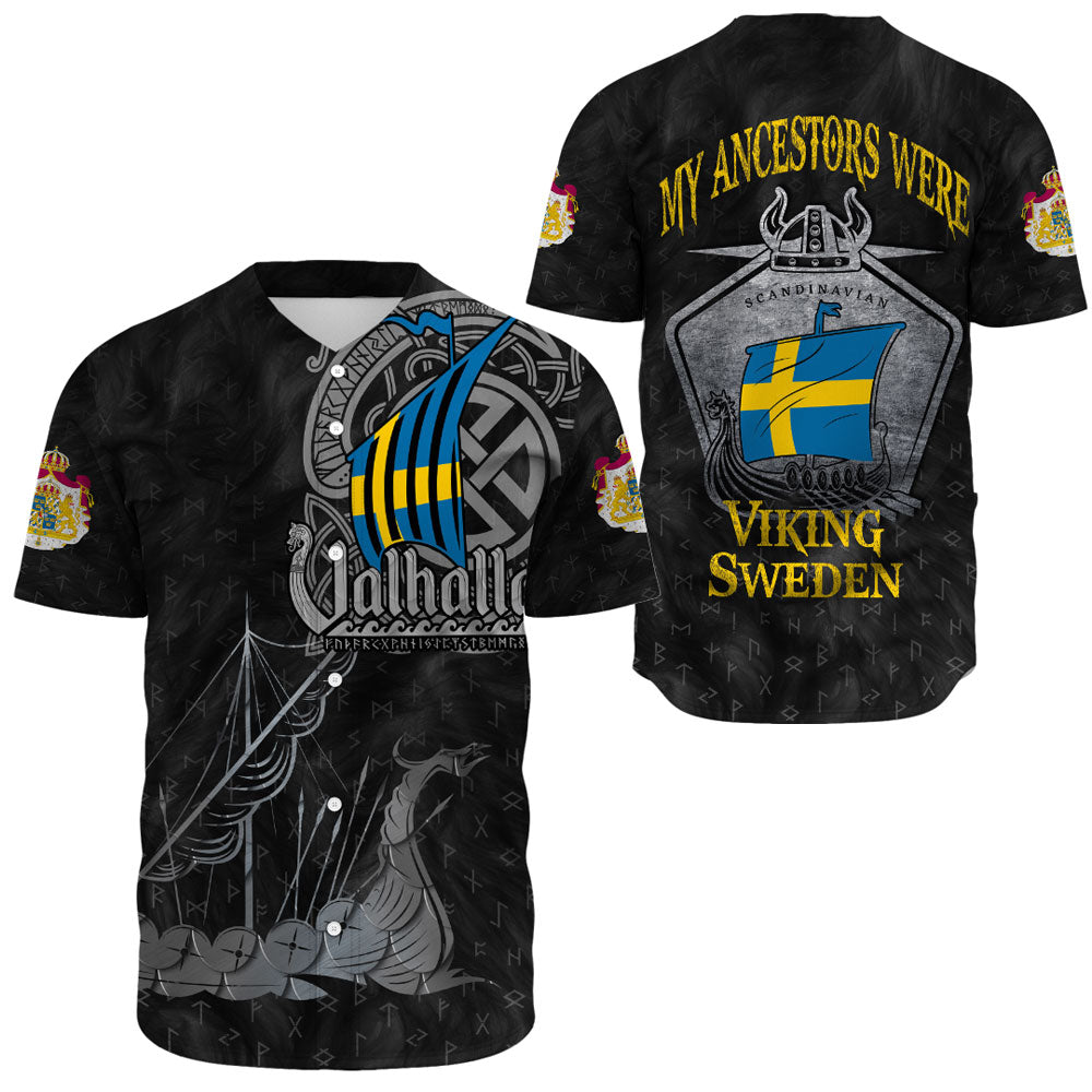 Viking Clothing Viking Sweden Drakkar Baseball Jersey RLT12 - Wonder Print Shop