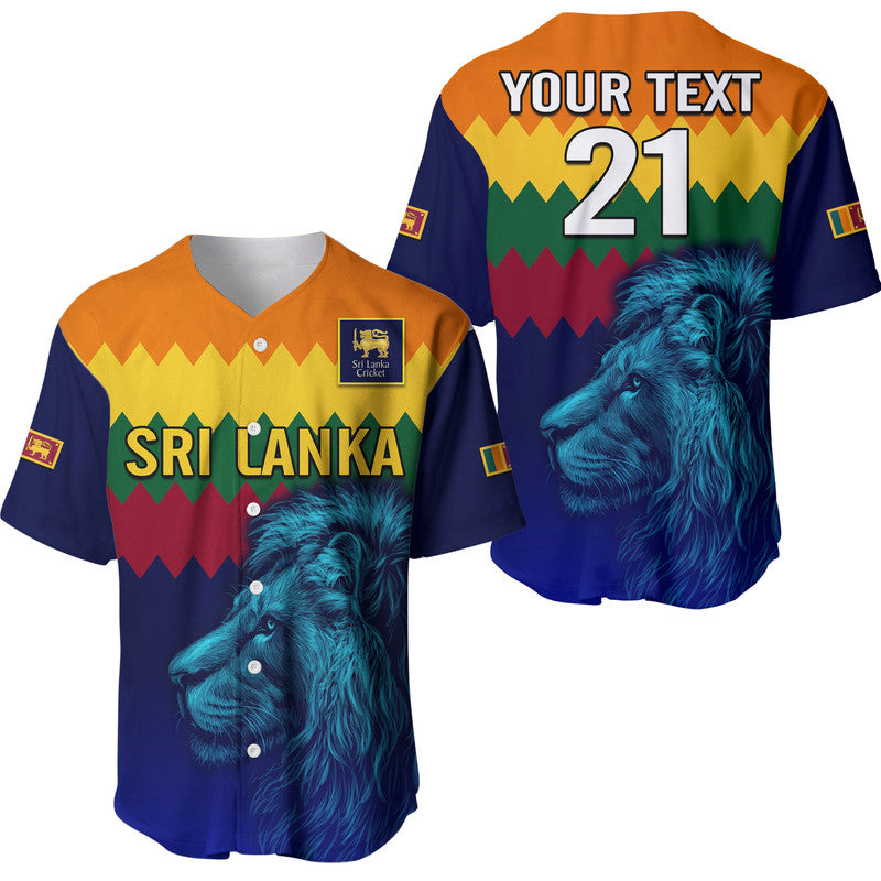 (Custom Personalised) Sri Lanka The Lions Cricket Baseball Jersey LT9 - Wonder Print Shop