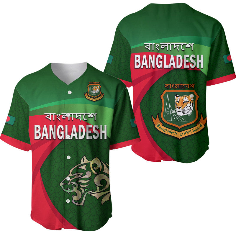 Bangladesh Cricket Team Baseball Jersey Bangla Tigers Simple LT9 - Wonder Print Shop