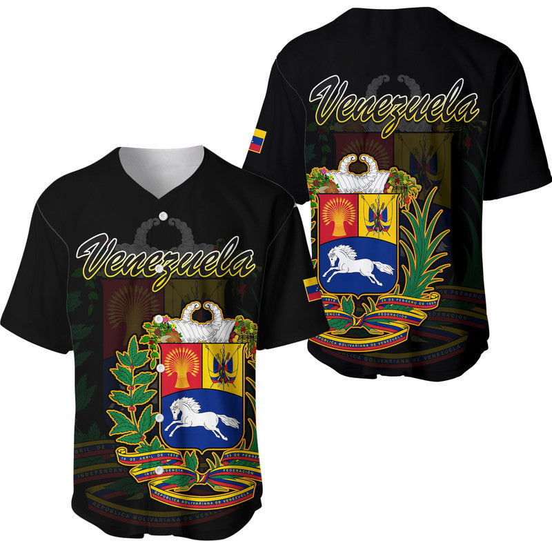 Venezuela Coat Of Arms Baseball Jersey LT9 - Wonder Print Shop