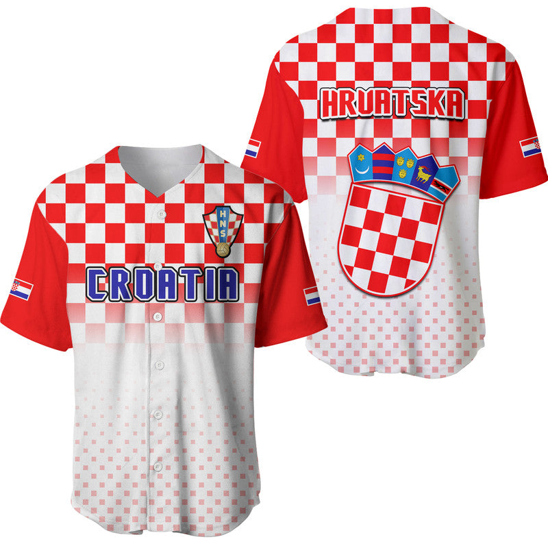 Croatia Hrvatska Football World Cup Vibe Baseball Jersey LT9 - Wonder Print Shop