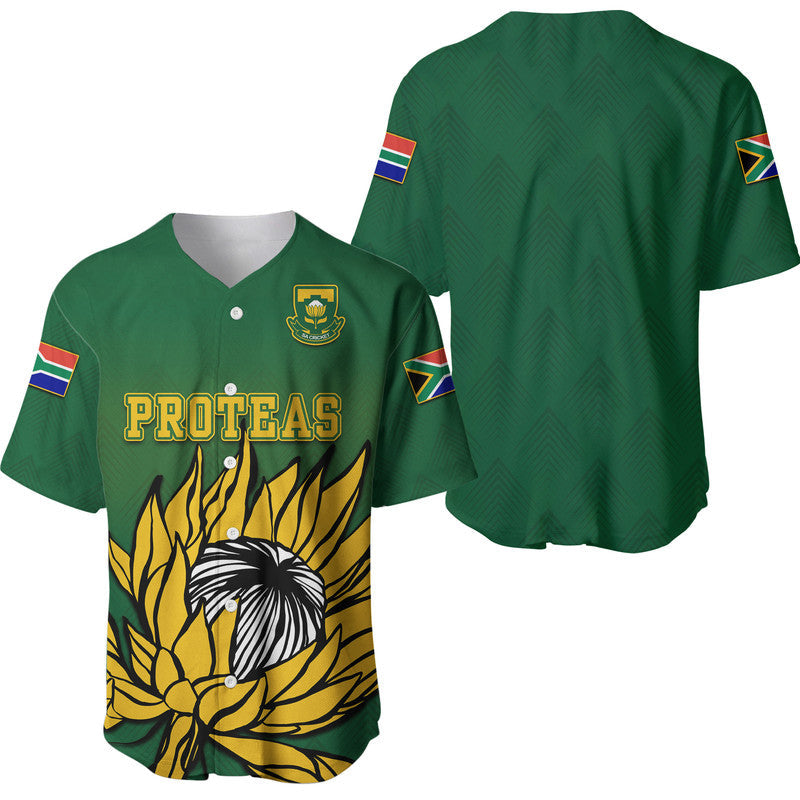 South Africa National Cricket Team Baseball Jersey Proteas Sport Green Style LT9 - Wonder Print Shop