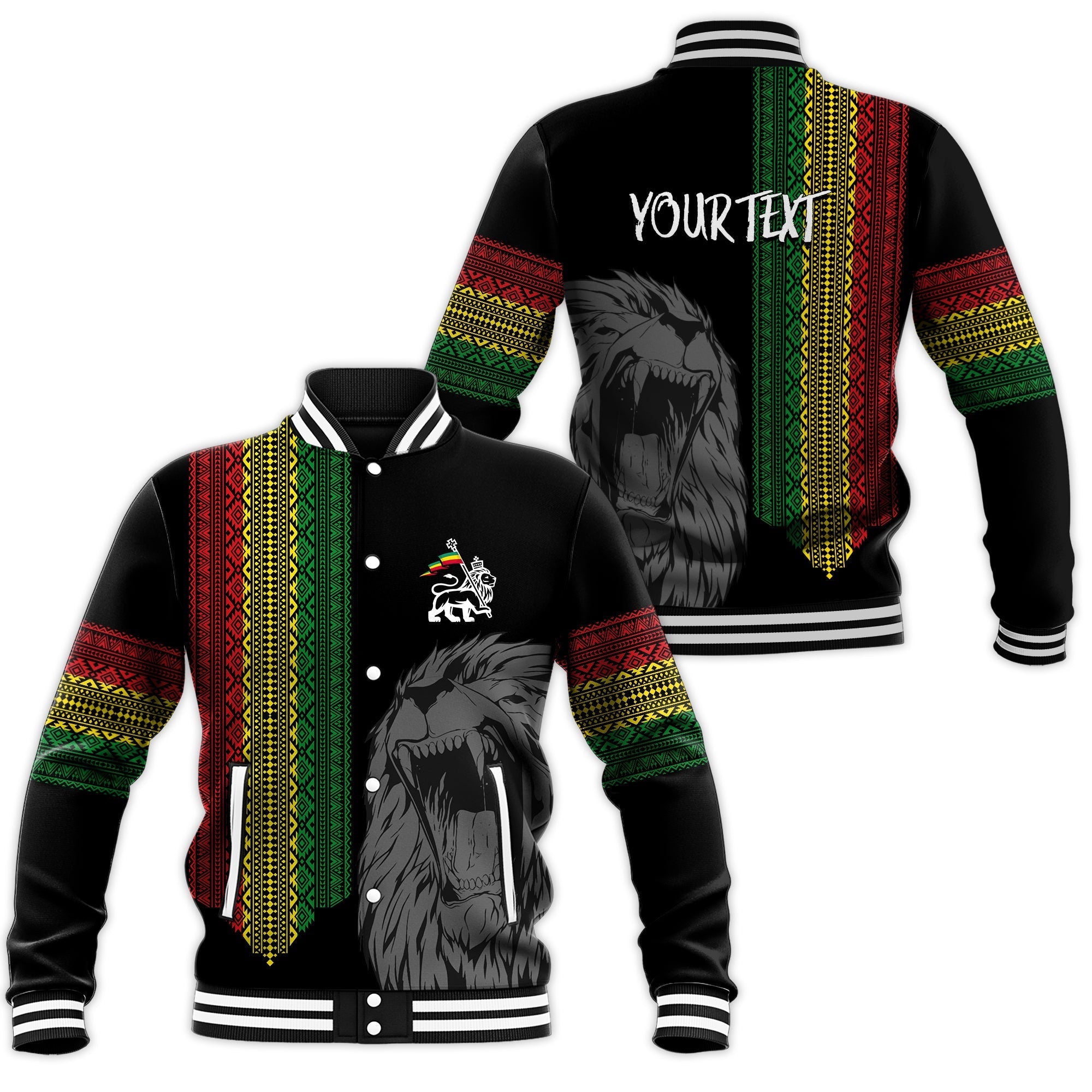 ethiopia-patriot-day-personalised-baseball-jacket-roaring-lion