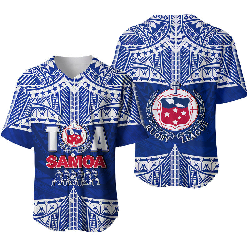 Toa Samoa Rugby Baseball Jersey Siva Tau LT6 - Wonder Print Shop