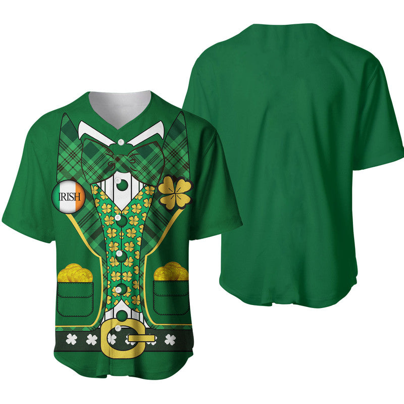 St Patrick's Day- Baseball Jersey Suit Style LT6 - Wonder Print Shop