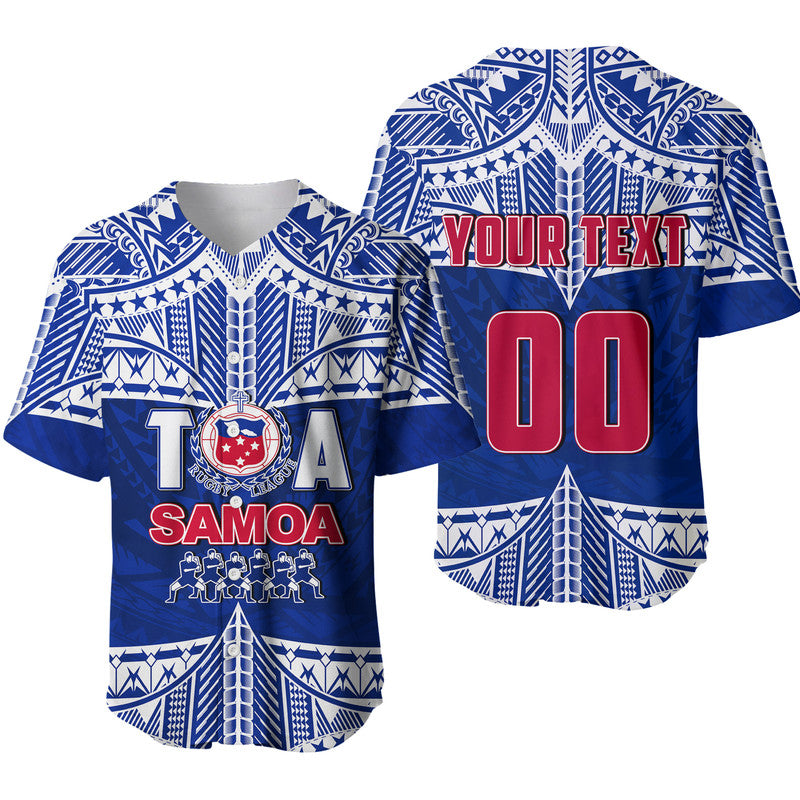 Custom Personalised And Number Toa Samoa Rugby Baseball Jersey Siva Tau LT6 - Wonder Print Shop