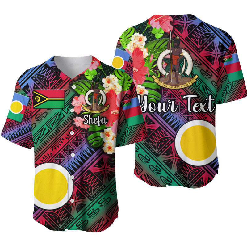 (Custom Personalised) Vanuatu Shefa Baseball Jersey Independence Be Proud LT8 - Wonder Print Shop