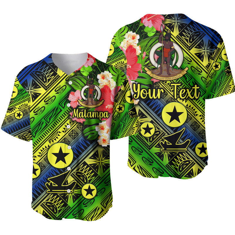 (Custom Personalised) Vanuatu Malampa Baseball Jersey Independence Be Proud LT8 - Wonder Print Shop