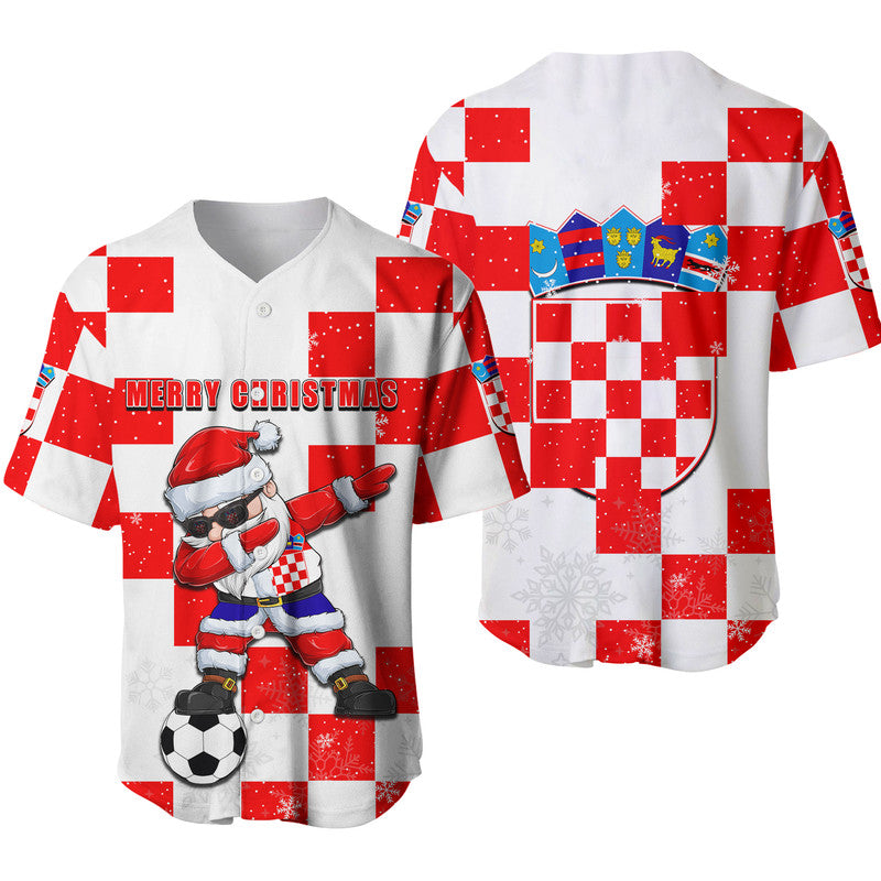 Croatia Christmas Santa Claus Dabbing Baseball Jersey Replica Football Jersey LT6 - Wonder Print Shop