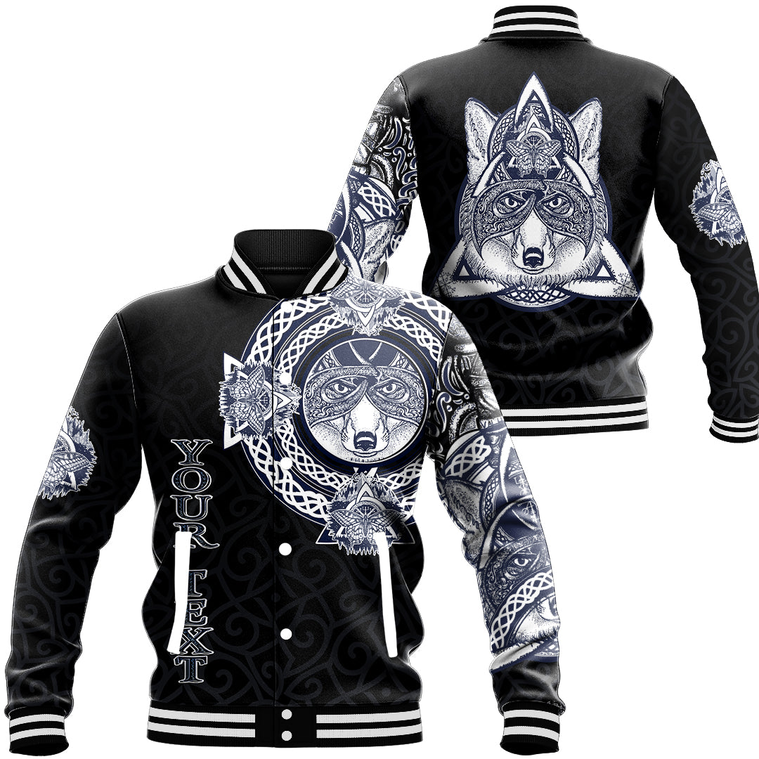 (Custom) Wonder Print Shop - Fox and Butterfly Baseball Jacket Style Celtic RLT12 - Wonder Print Shop