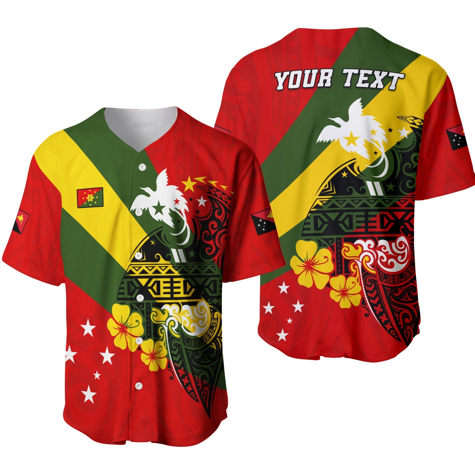 (Custom Personalised) Eastern Highlands Province Baseball Jersey Peaceful PNG LT13 - Wonder Print Shop