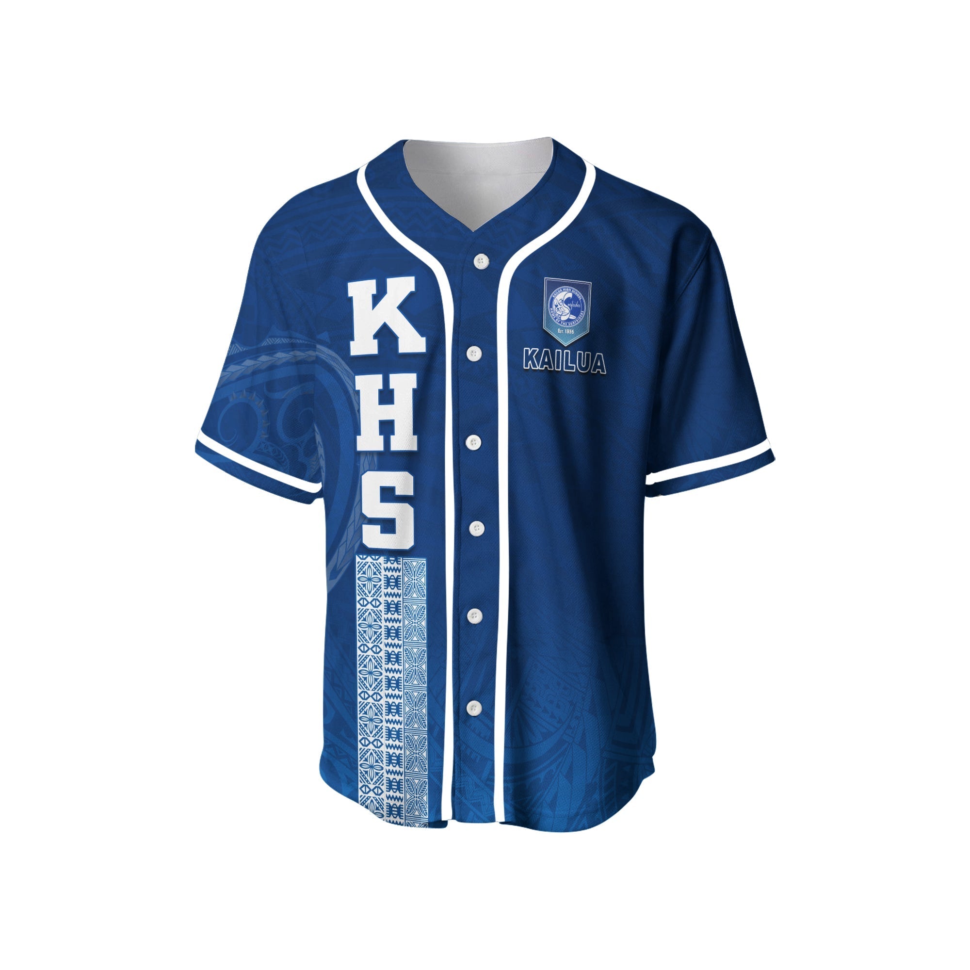 Kailua High School Baseball Jersey - KHS Hawaii Pattern LT13 - Wonder Print Shop