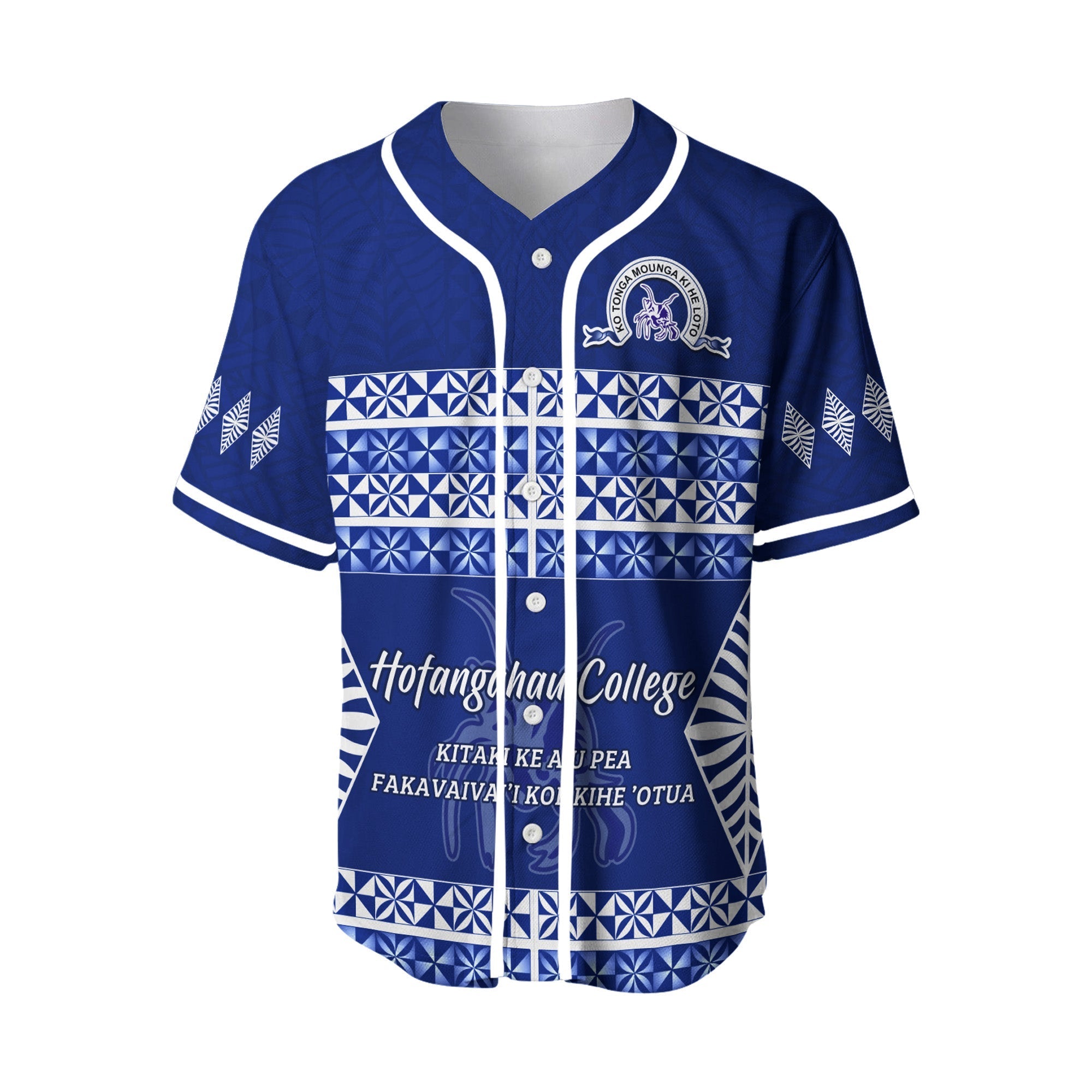 (Custom Personalised) Hofangahau College Baseball Jersey LT13 - Wonder Print Shop