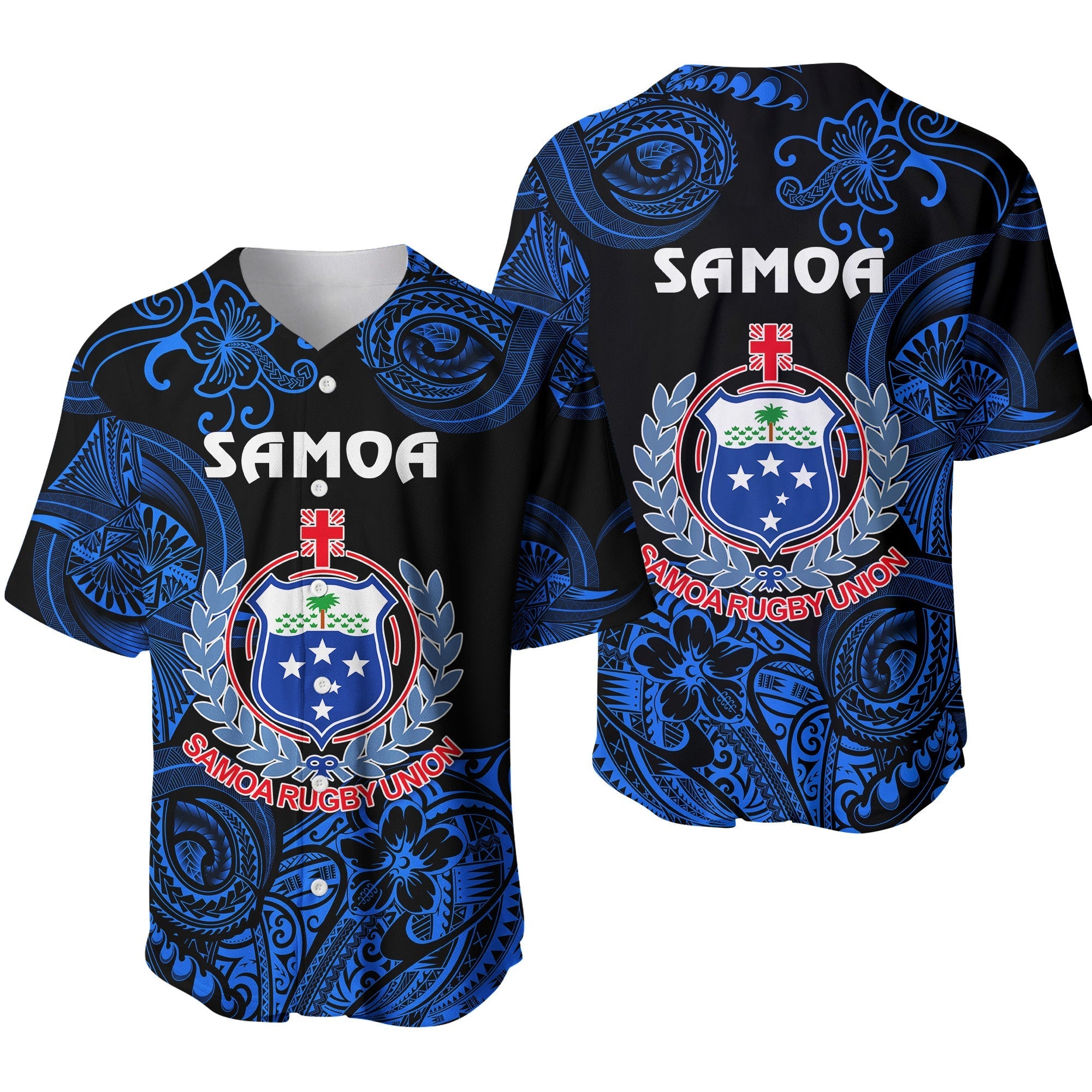 Samoa Manu Baseball Jersey Rugby Unique Style Black LT8 - Wonder Print Shop