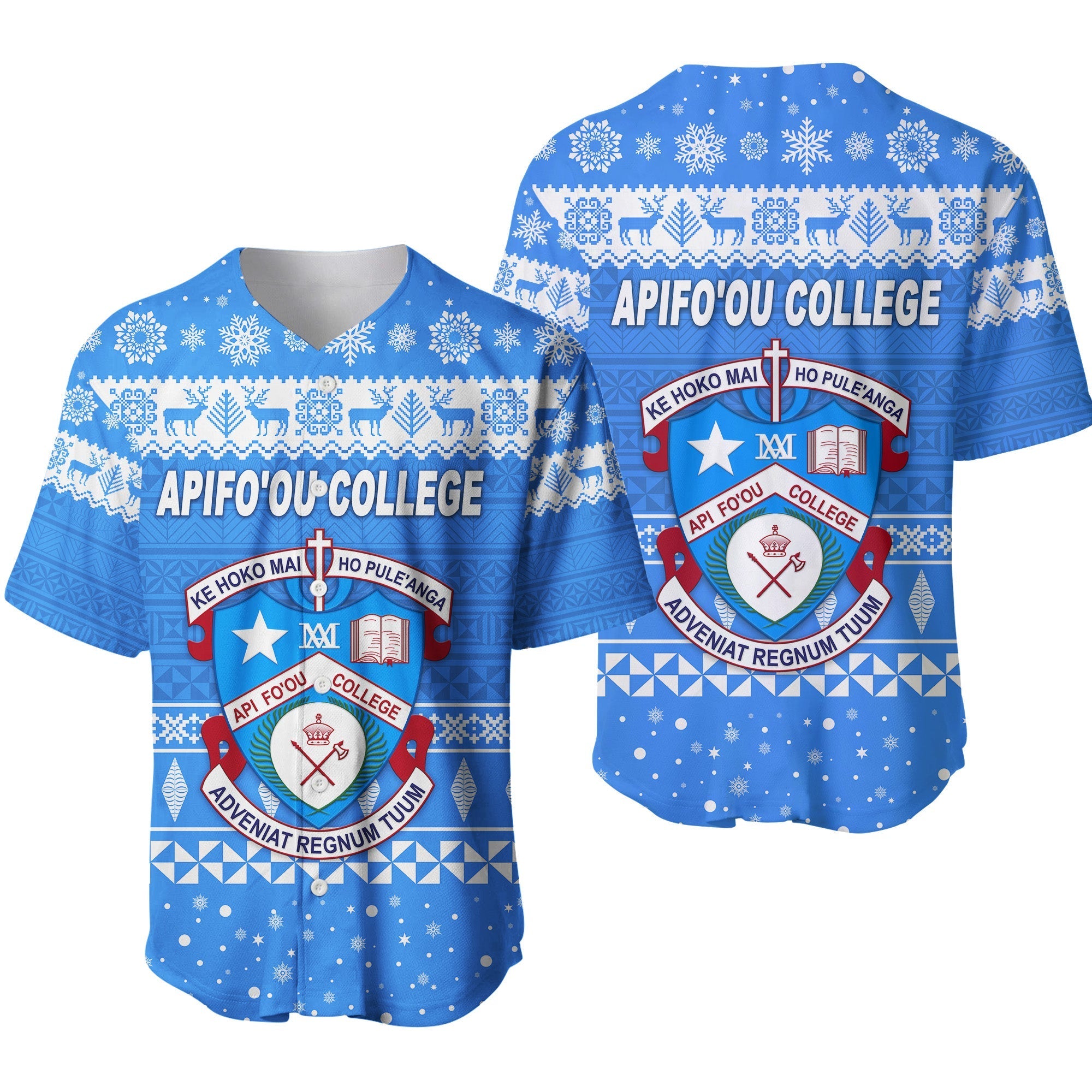 apifoou-college-christmas-baseball-jersey-simple-style