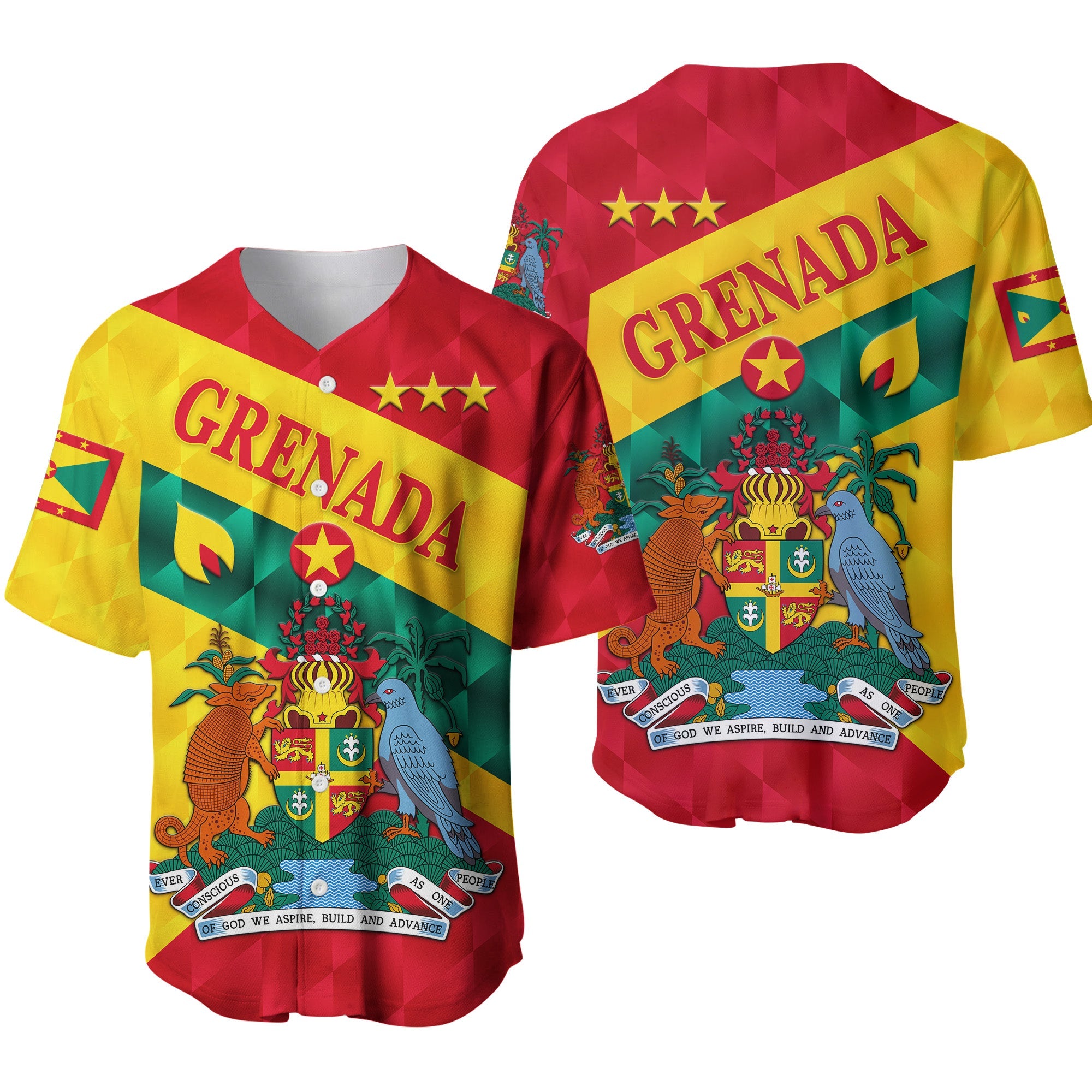 Grenada Baseball Jersey Sporty Style LT8 - Wonder Print Shop