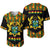 Ghana Proud Baseball Jersey Ankara Kente LT13 - Wonder Print Shop