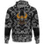 Viking Hoodie Beard Skull Cross Axes with Bandana Paisley Style RLT12 - Wonder Print Shop