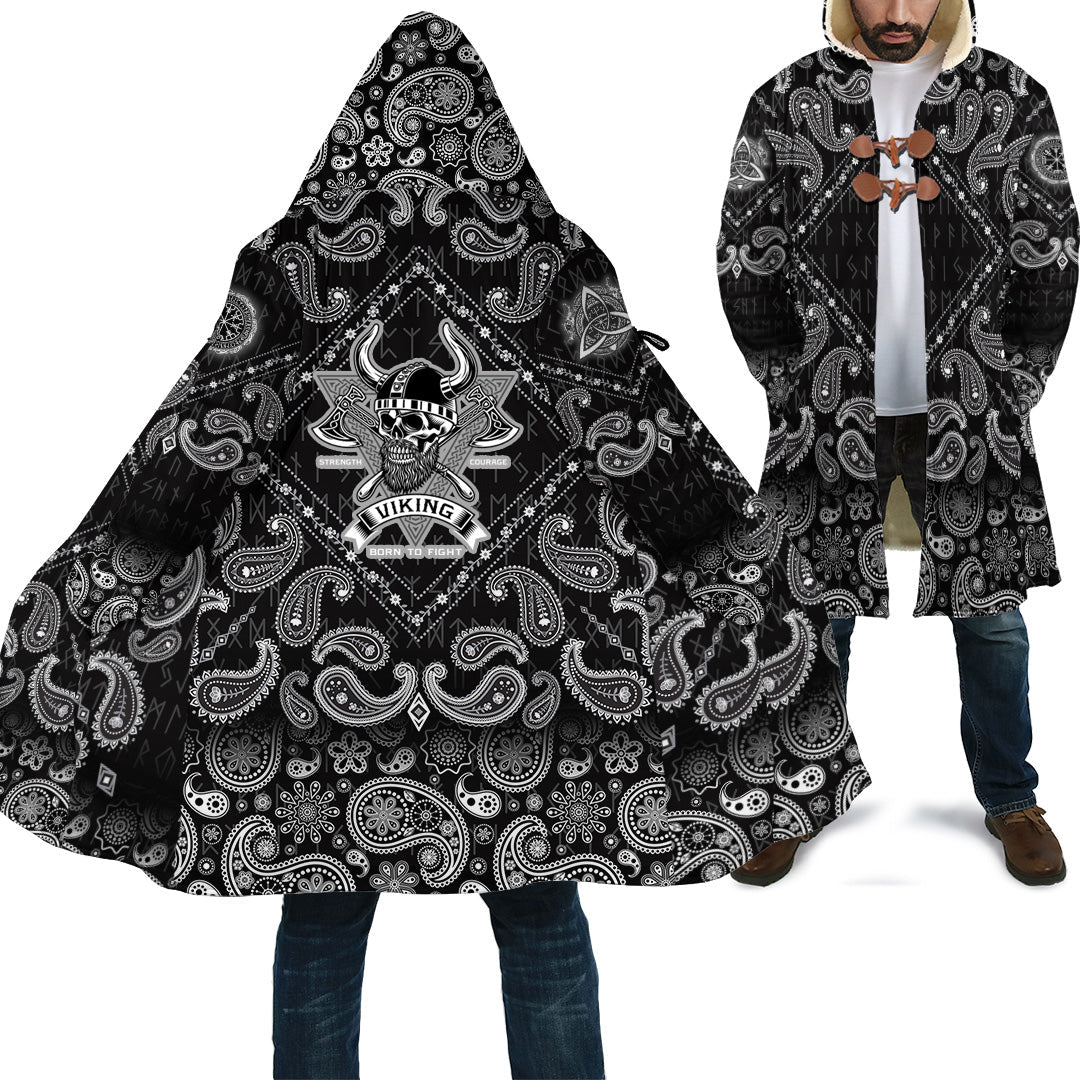 viking-cloak-bearded-warrior-skull-with-crossed-axes-with-bandana-paisley-style