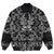 Viking Bomber Jacket Bearded Warrior Skull With Crossed Axes with Bandana Paisley Style RLT12 - Wonder Print Shop